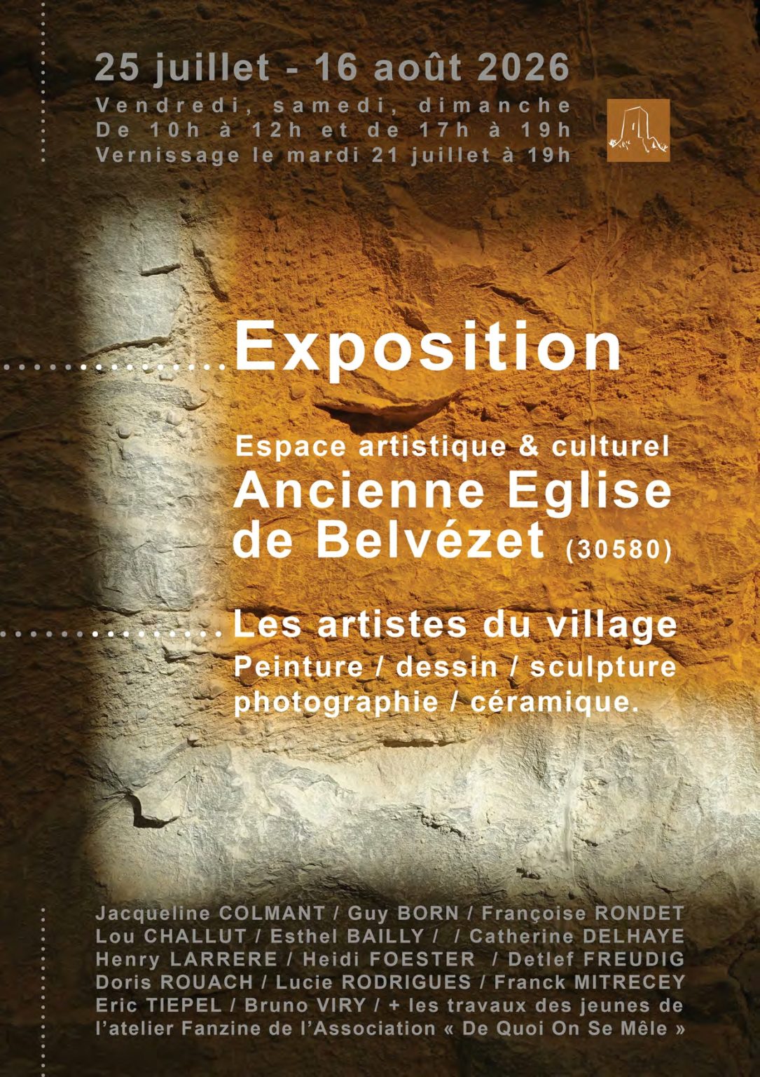 les artistes du village - Expo à l'ancienne église