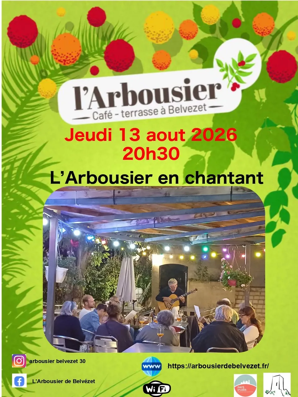 L'Arbousier en chantant le 13 août 2026